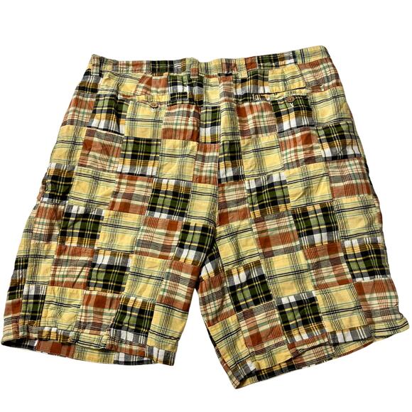 Barry Bricken‎ Plaid Madras Patchwork Shorts 42 (2637) - Picture 6 of 7